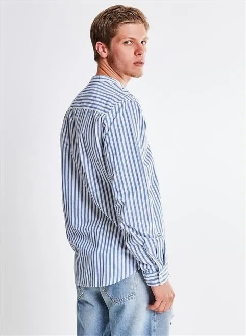 camisa ml gola padre listrada camisa ml gola padre listrada