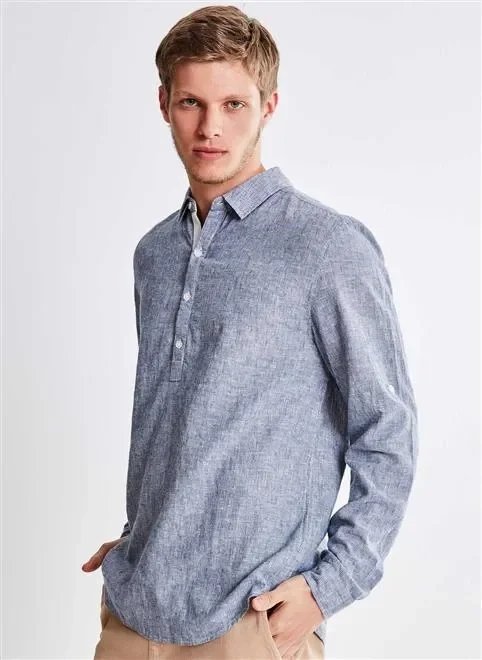 camisa ml com paty em linho camisa ml com paty em linho