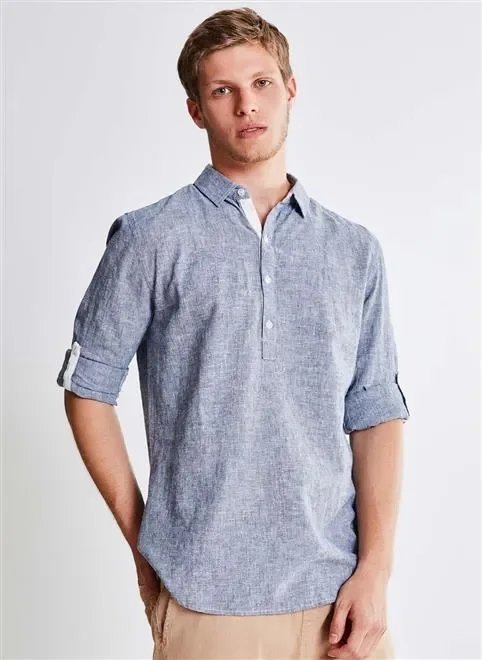 camisa ml com paty em linho camisa ml com paty em linho