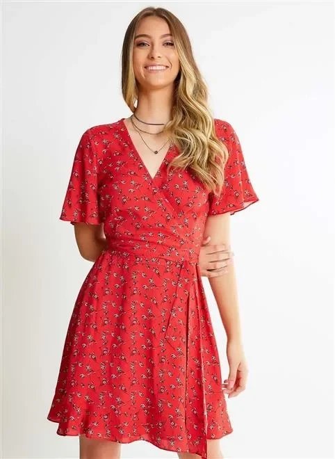 vestido envelope floral vestido envelope floral