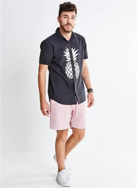 camisa mc estampa tecido "linho" camisa mc estampa tecido "linho"