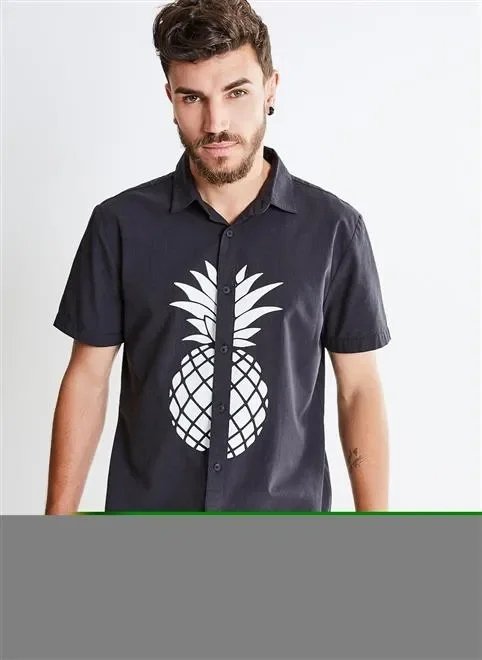 camisa mc estampa tecido "linho" camisa mc estampa tecido "linho"