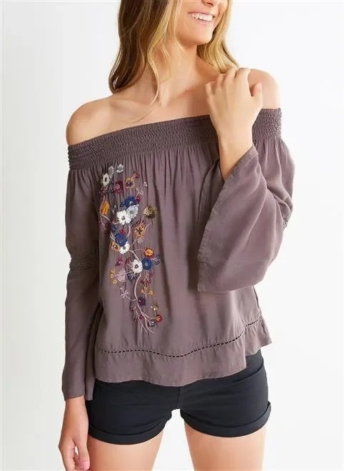 blusa ml cigana bordada blusa ml cigana bordada