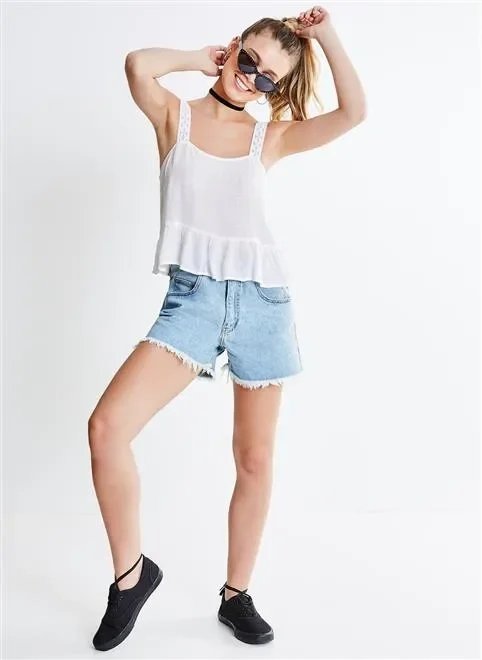 regata listra lurex e renda regata listra lurex e renda