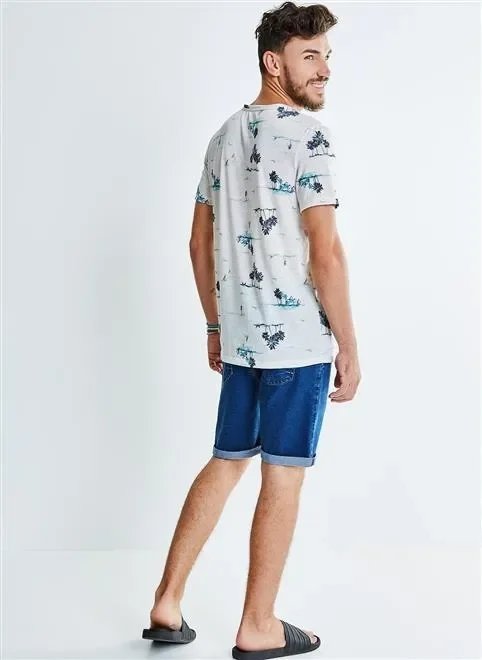 bermuda regular jeans medio cadarço bermuda regular jeans medio cadarço