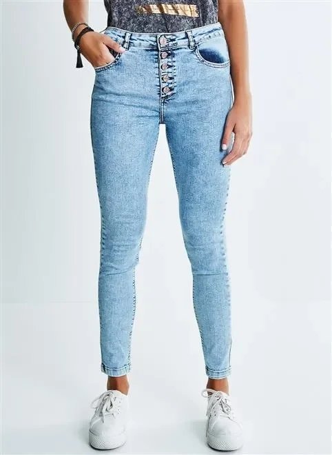 calça skinny ca botoes lavagem vintage calça skinny ca botoes lavagem vintage