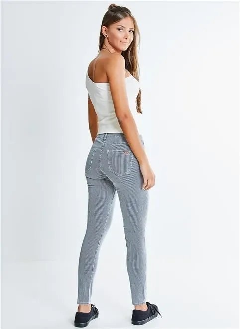 calça jeans cm listrada calça jeans cm listrada
