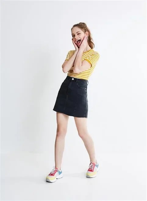 saia tb vintage barra desfiada saia tb vintage barra desfiada