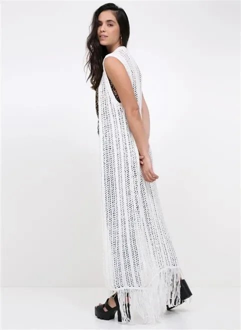 colete alongado ponto aberto colete alongado ponto aberto