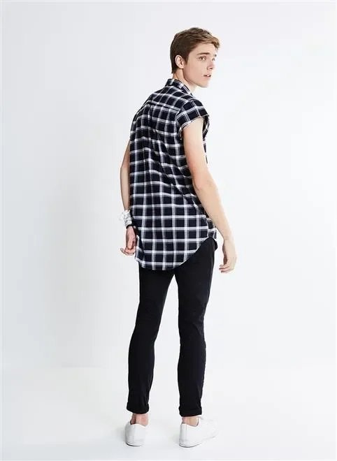 camisa sleeveless xadrez camisa sleeveless xadrez