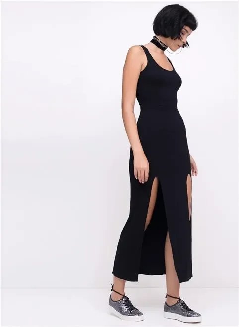 vestido sm longo fendas vestido sm longo fendas