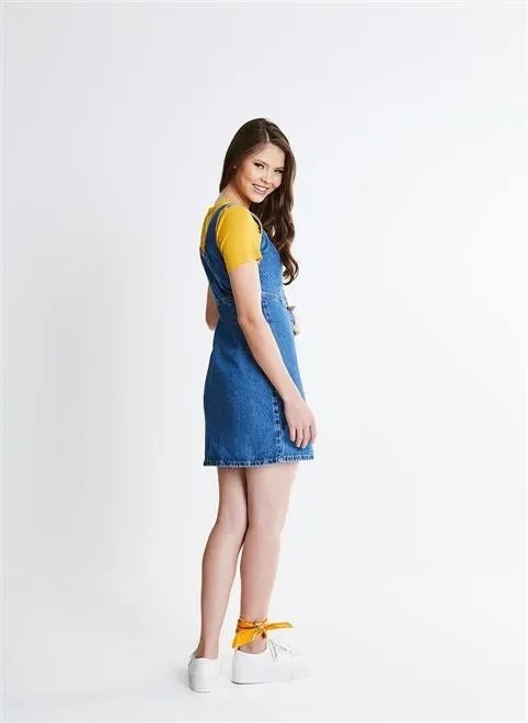 vestido jeans botoes e recortes vestido jeans botoes e recortes