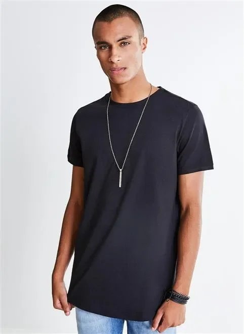 camiseta alongada detalhe sued camiseta alongada detalhe sued