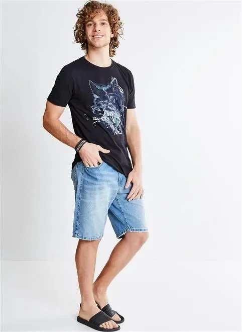 bermuda regular puidos e bigode 3d bermuda regular puidos e bigode 3d